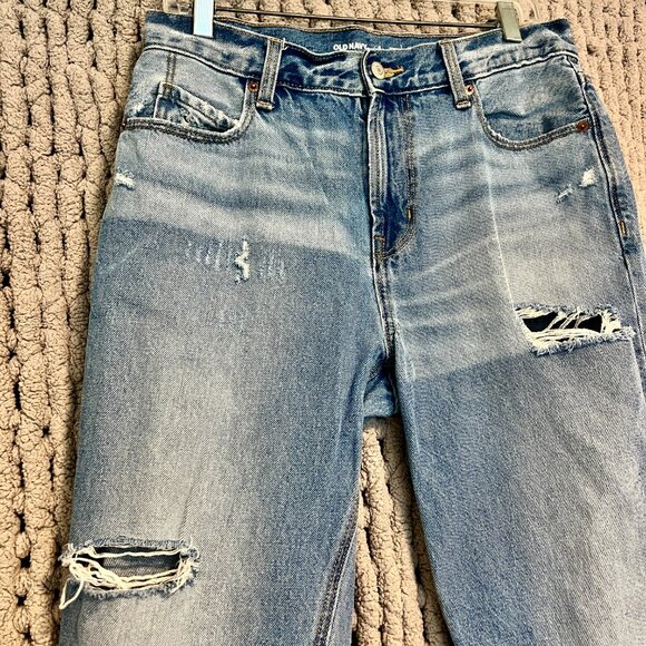 Old Navy High Rise Slouchy Straight Jeans – Size 6 - Picture 5 of 9